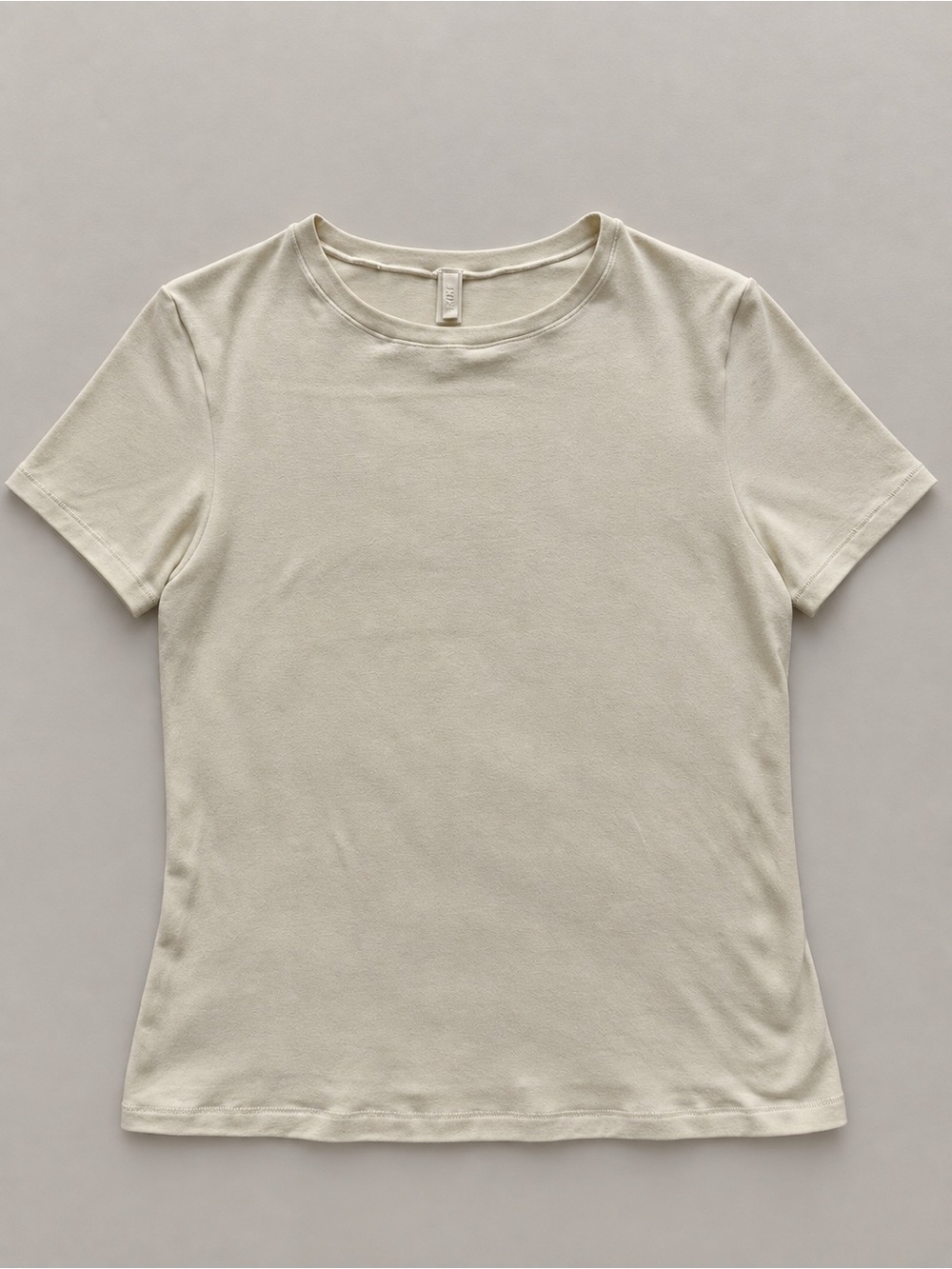 SKIMS Short-Sleeve Crew Tee - Light Cream